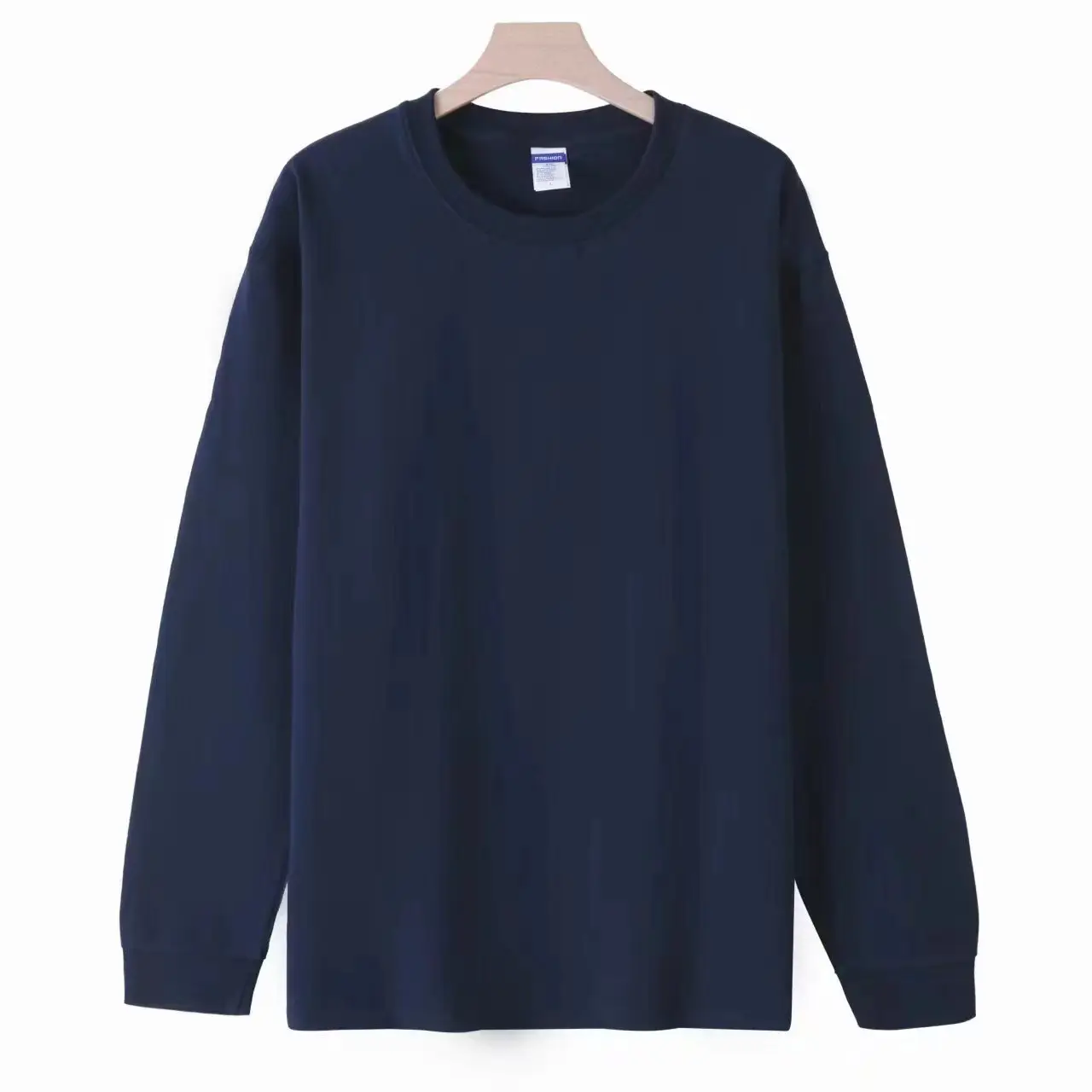 Heavy 260g Cotton T-Shirt Men's Long Sleeve Round Neck — feature 10