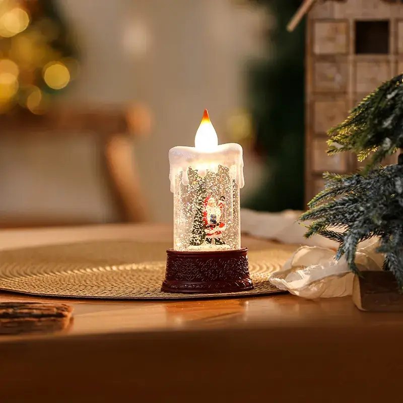 Santa Claus Christmas Wind Lamp Crystal Lamp