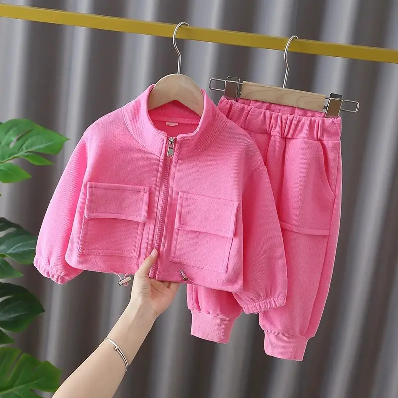2026 New Fashionable and Stylish Spring and Autumn Suits for Girls, Two-Piece Clothing Sets for Baby Girls, Sports and Leisure Suits — feature 1