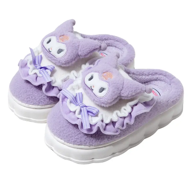Kulomi cotton slippers women's winter indoor home genuine goods ip joint cartoon cute Sanrio slippers wholesale - Image 12