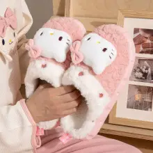 Kulomi cotton slippers women's winter indoor home genuine goods ip joint cartoon cute Sanrio slippers wholesale — feature 3