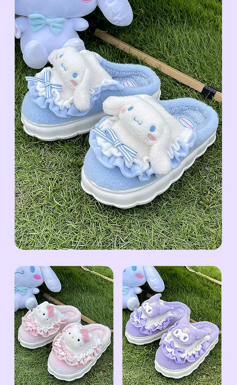 Kulomi cotton slippers women's winter indoor home genuine goods ip joint cartoon cute Sanrio slippers wholesale — feature 39