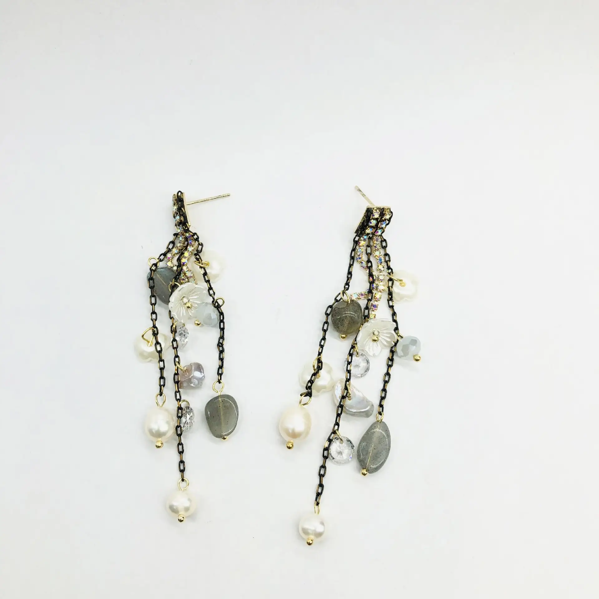 Natural Pearl Long Tassel Earrings for Women — feature 8