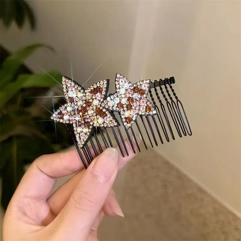 Rhinestone Five-Point Star Hairpin for Girls