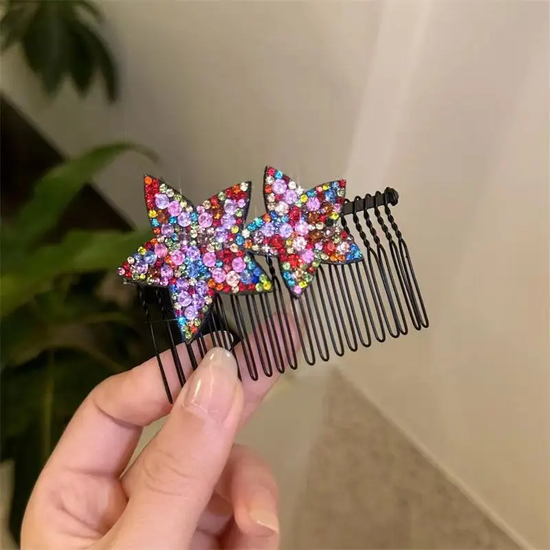 Rhinestone Five-Point Star Hairpin for Girls