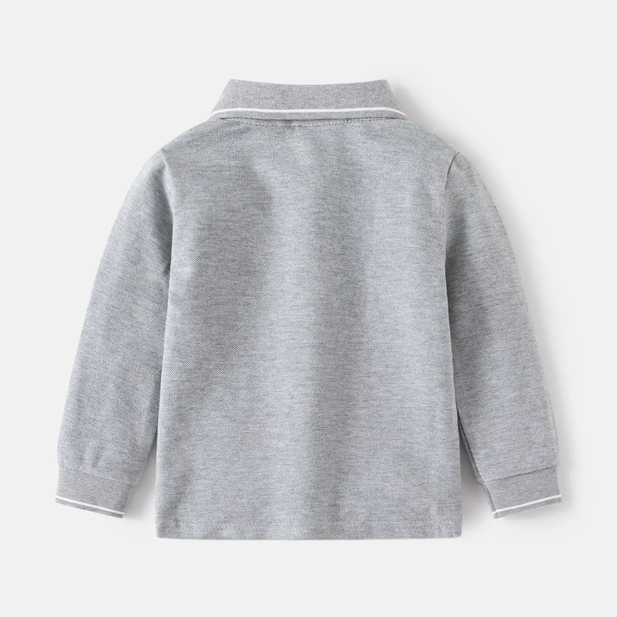 Light Blue Boys Polo Shirt Long Sleeve 2025 - Image 7