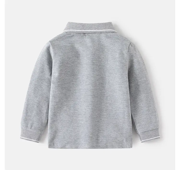 Light Blue Boys Polo Shirt Long Sleeve 2025 — feature 10