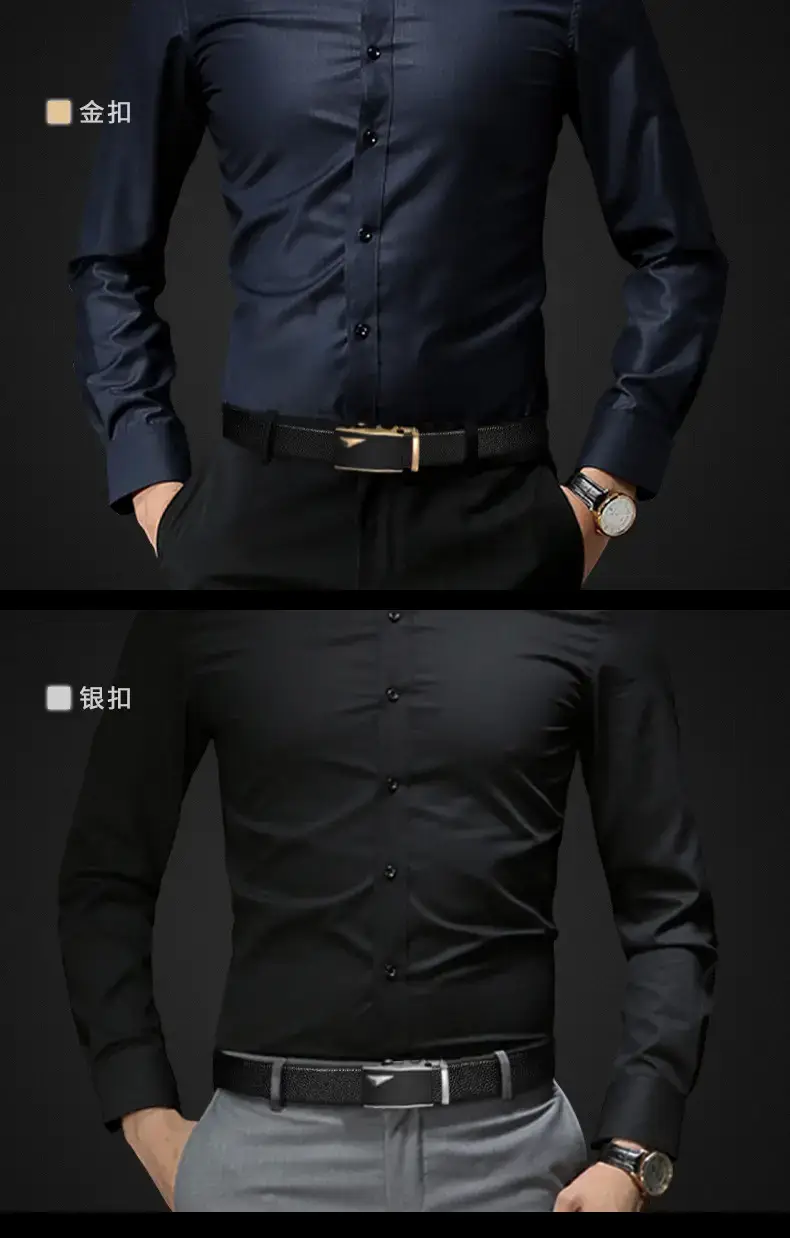 Men's Black Cowhide Belt with Gold Buckle β feature 4