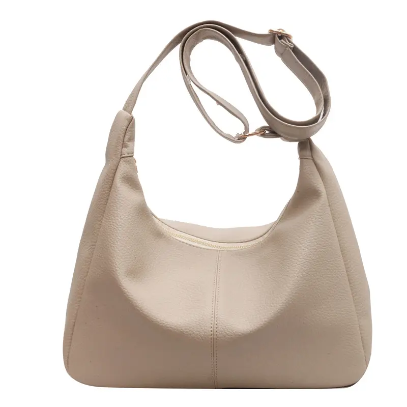 Brown Textured Women's Shoulder Bag 2023 New Model - Image 9