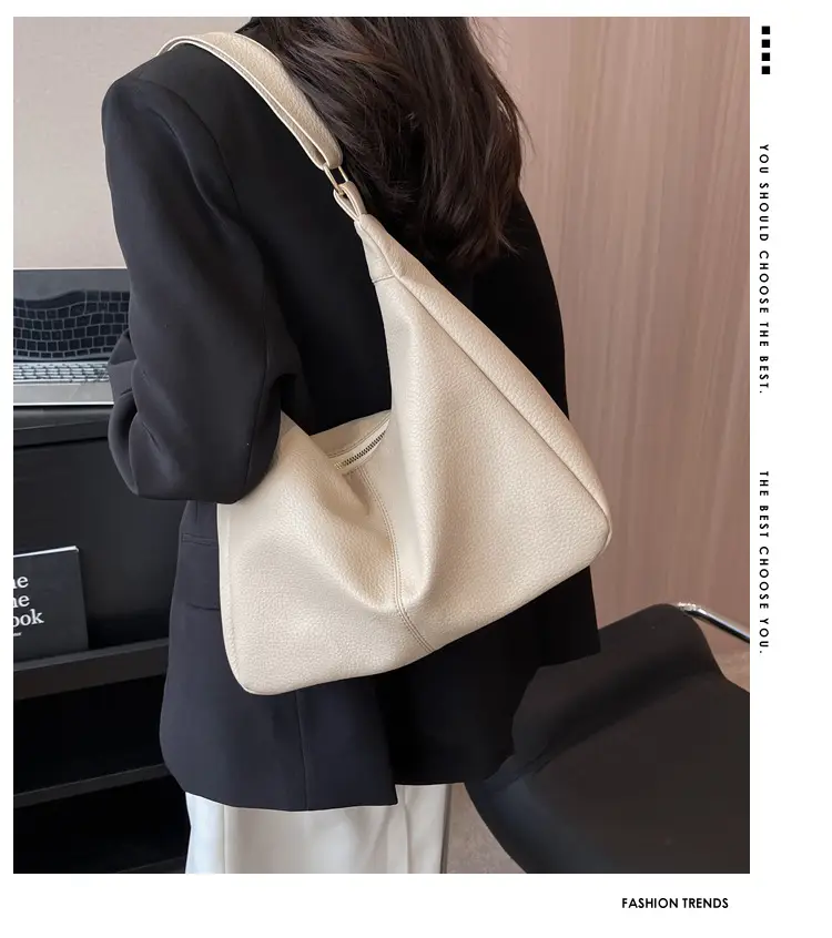 Brown Textured Women's Shoulder Bag 2023 New Model — feature 1