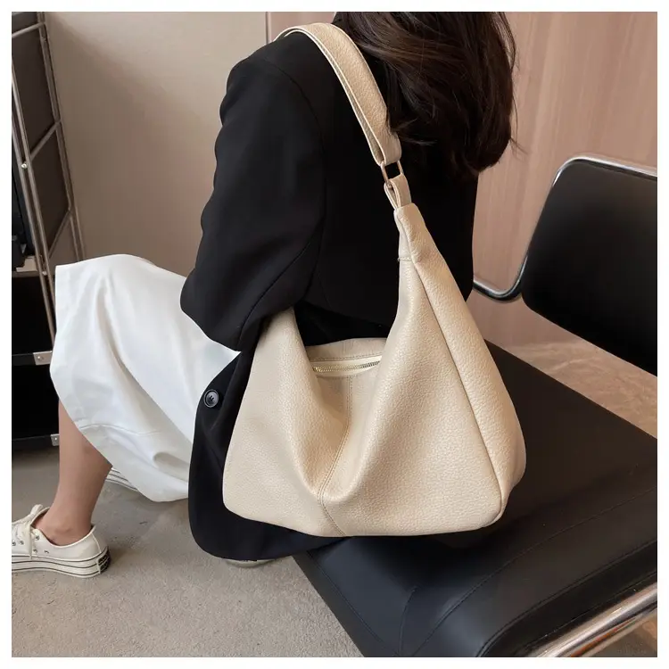 Brown Textured Women's Shoulder Bag 2023 New Model — feature 17