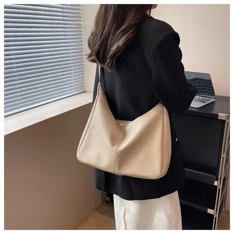 Brown Textured Women's Shoulder Bag 2023 New Model — feature 18