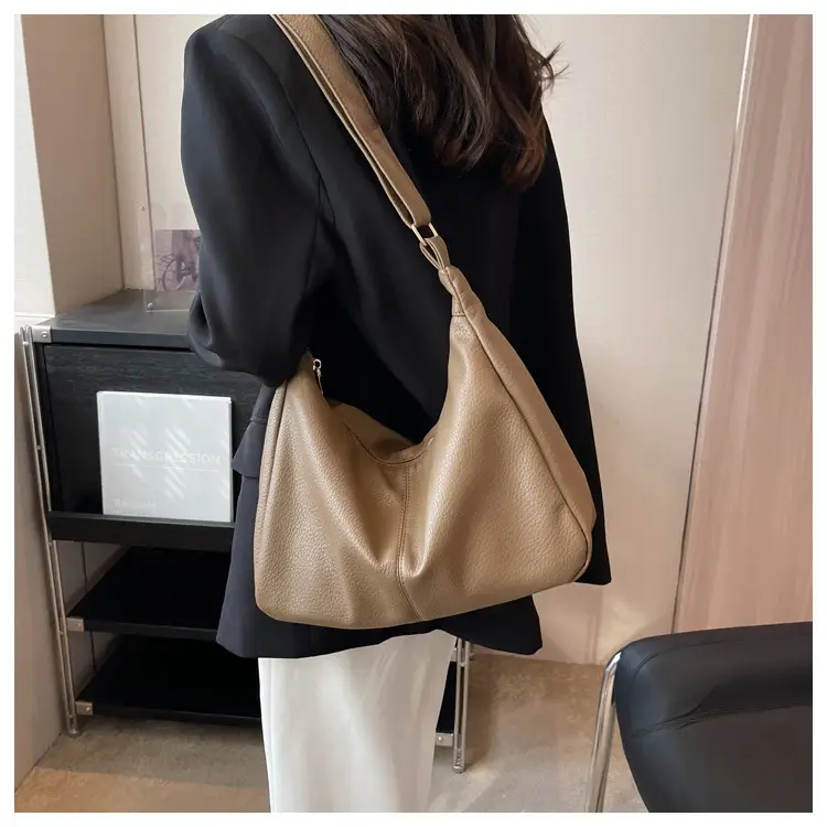 Brown Textured Women's Shoulder Bag 2023 New Model — feature 20