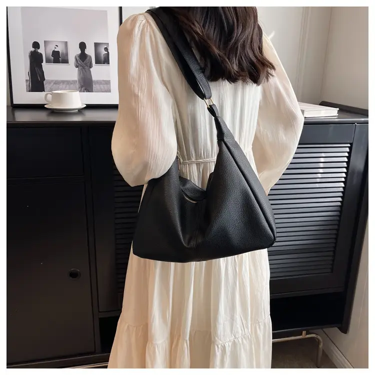 Brown Textured Women's Shoulder Bag 2023 New Model — feature 26