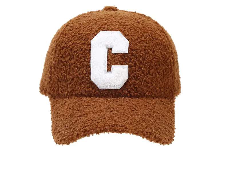 Women Wool Cap White C Letter Autumn Winter — feature 7