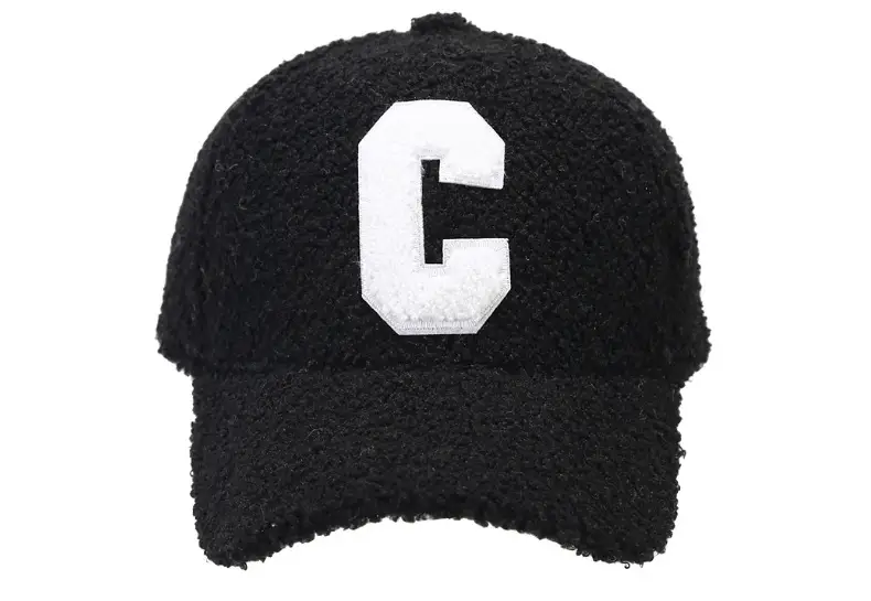 Women Wool Cap White C Letter Autumn Winter — feature 8
