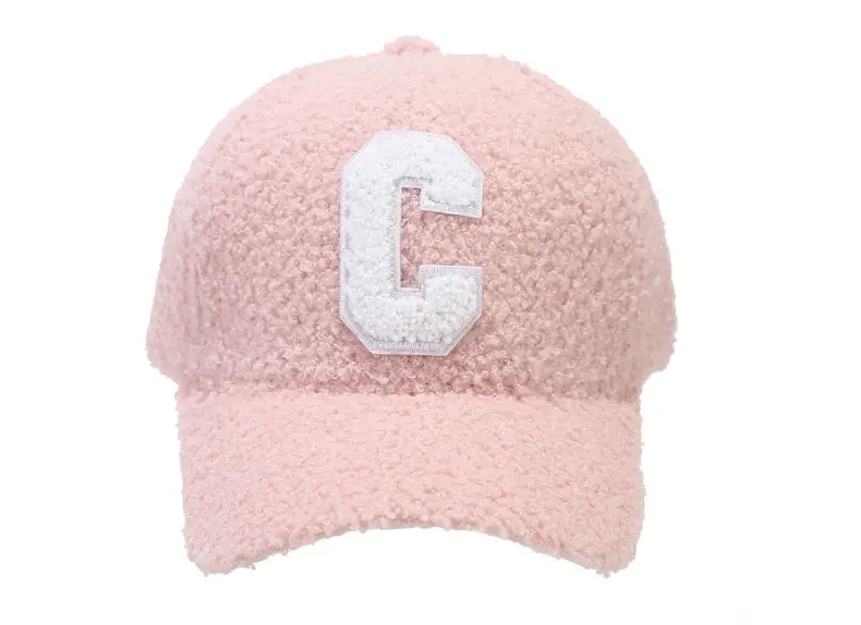 Women Wool Cap White C Letter Autumn Winter — feature 9