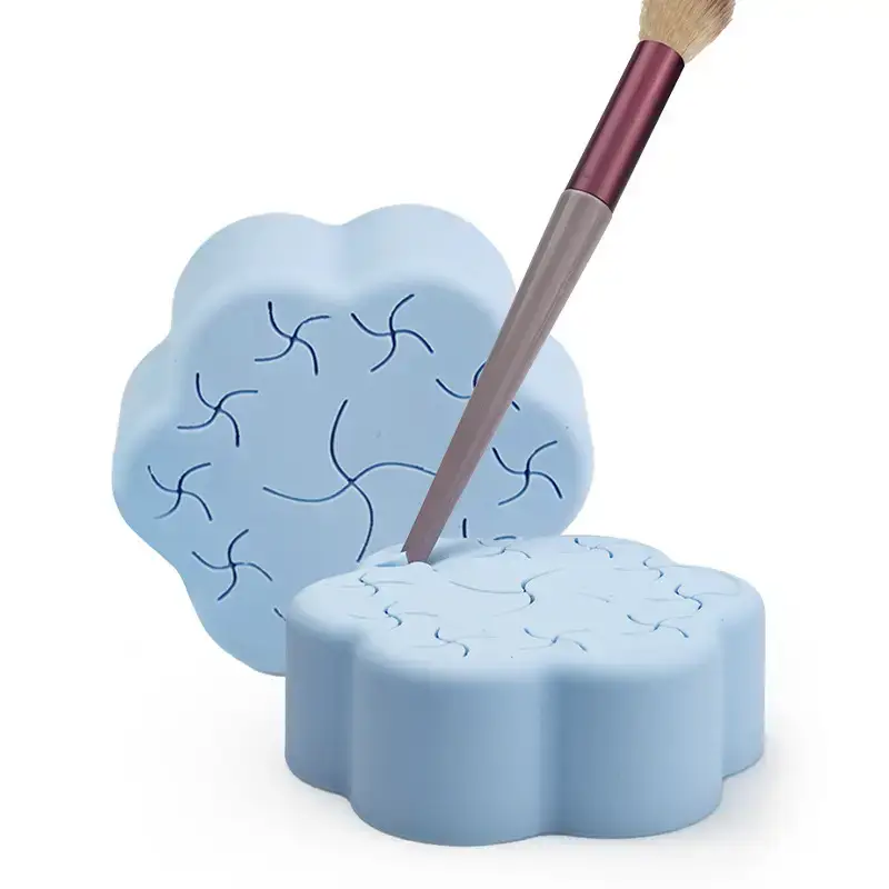 Purple Silicone Cross-Border Makeup Brush Cleaning Box