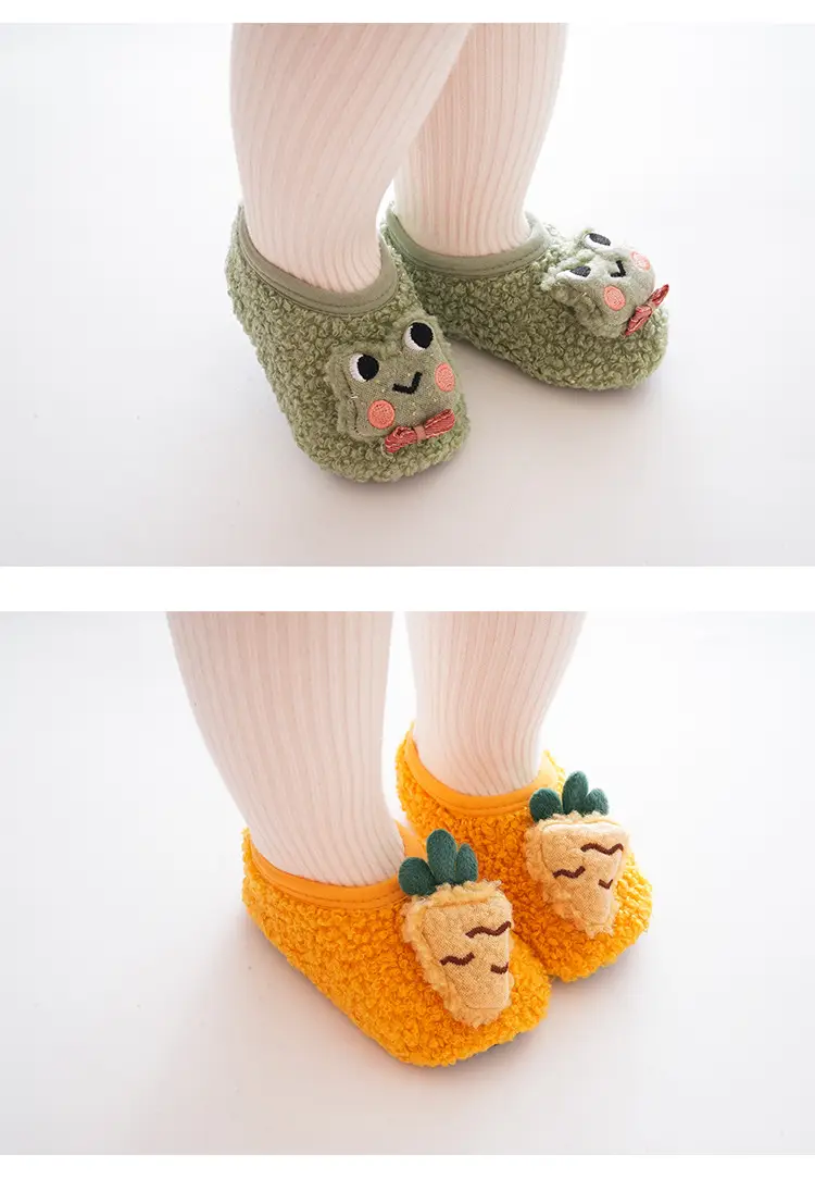 Brown Cartoon Baby Floor Socks Non-Slip Soft Bottom — feature 11