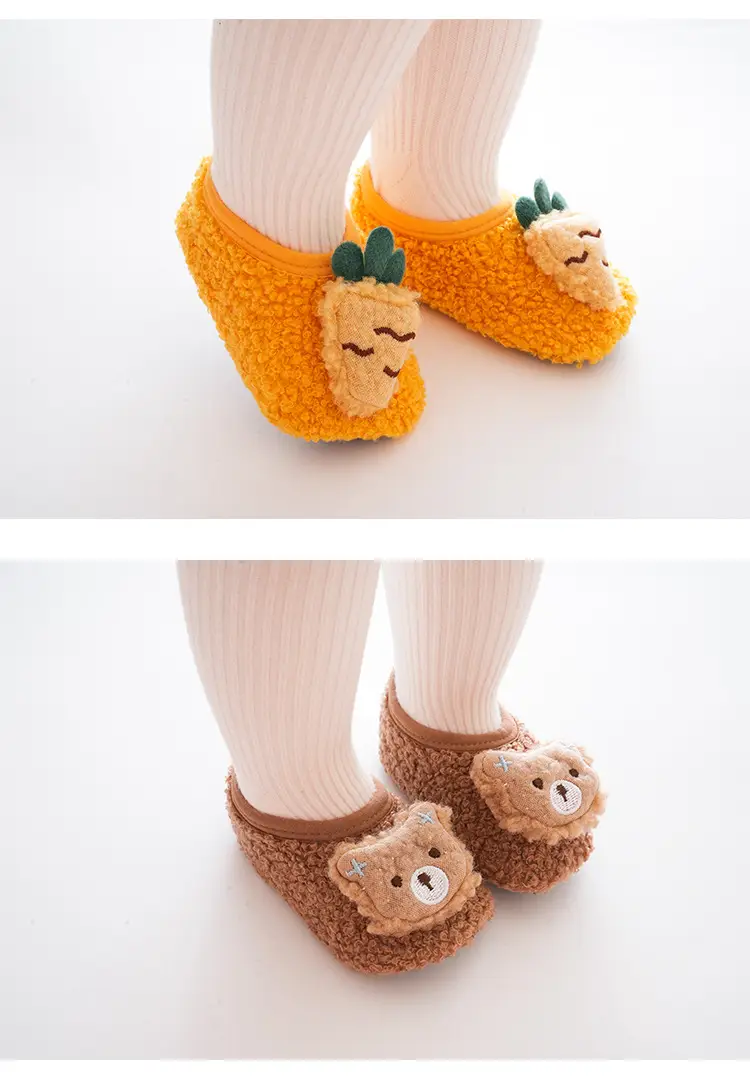 Brown Cartoon Baby Floor Socks Non-Slip Soft Bottom — feature 12