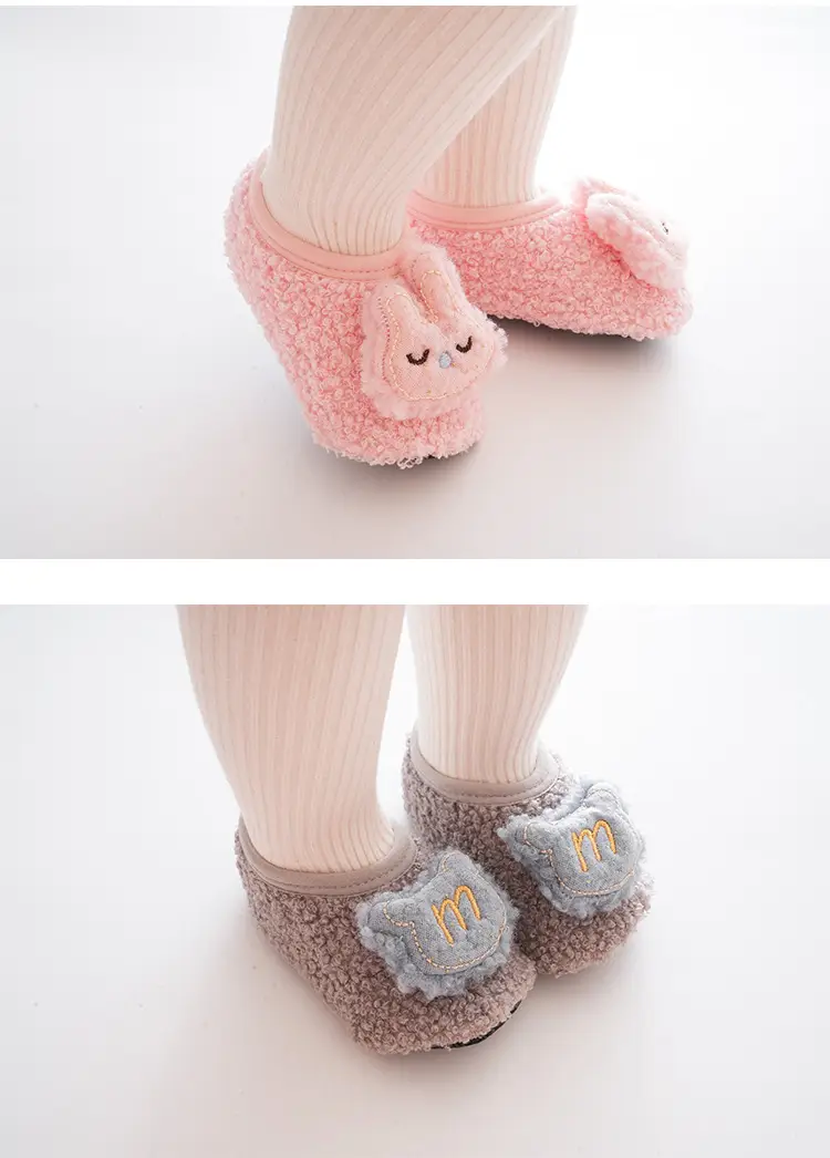 Brown Cartoon Baby Floor Socks Non-Slip Soft Bottom — feature 14