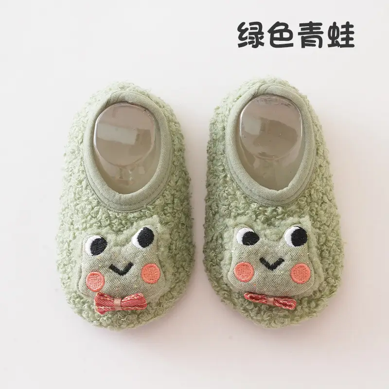 Brown Cartoon Baby Floor Socks Non-Slip Soft Bottom - Image 2
