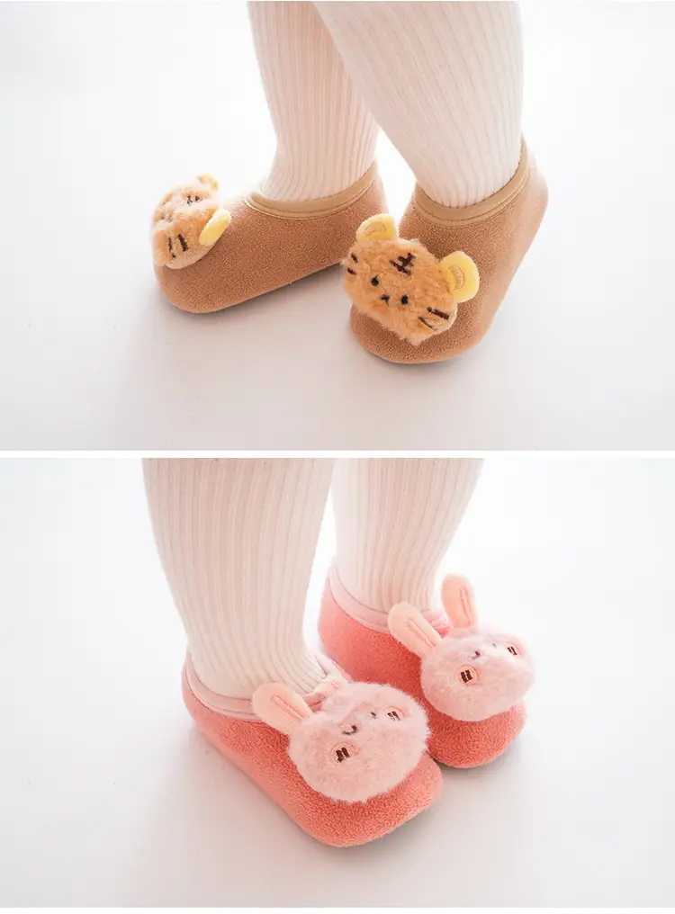 Pink Bunny Cartoon Baby Floor Socks Soft Non-Slip — feature 14