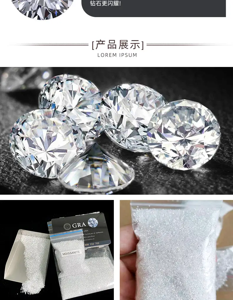 Moissanite Ring Necklace with Sparkling Stone — feature 10