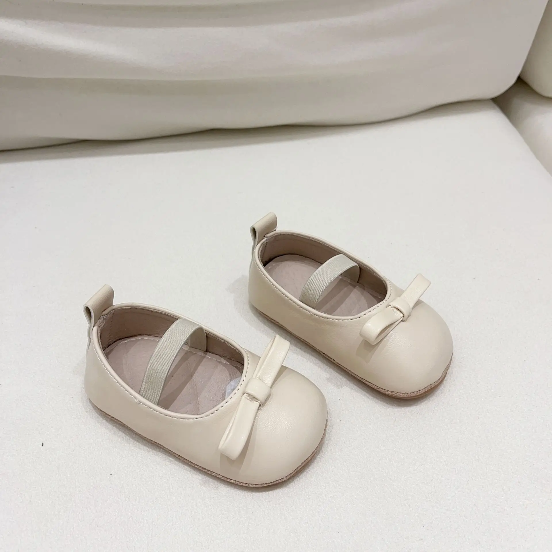 Korean Girls Leather Slip-On Shoes All Colors — feature 12