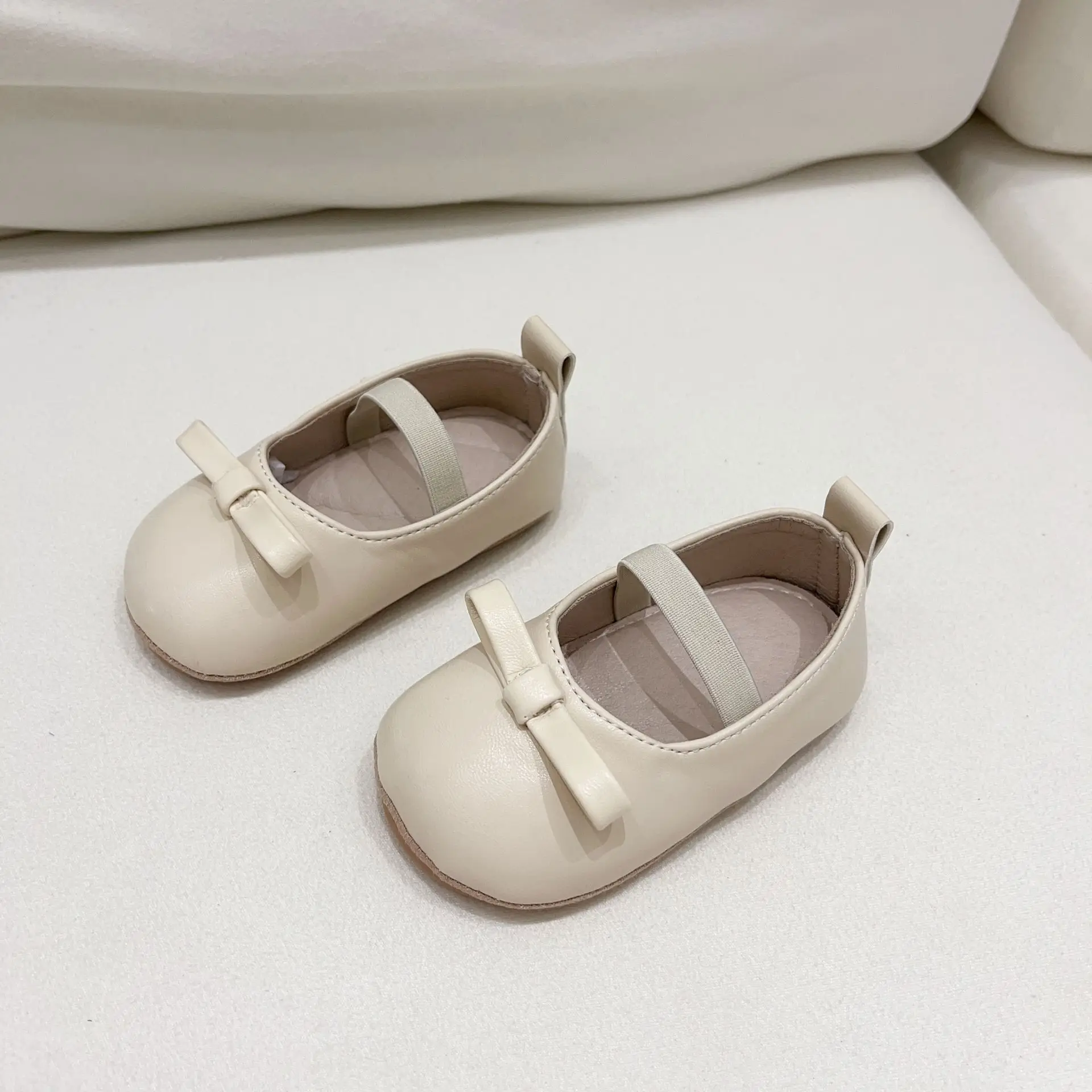 Korean Girls Leather Slip-On Shoes All Colors — feature 13
