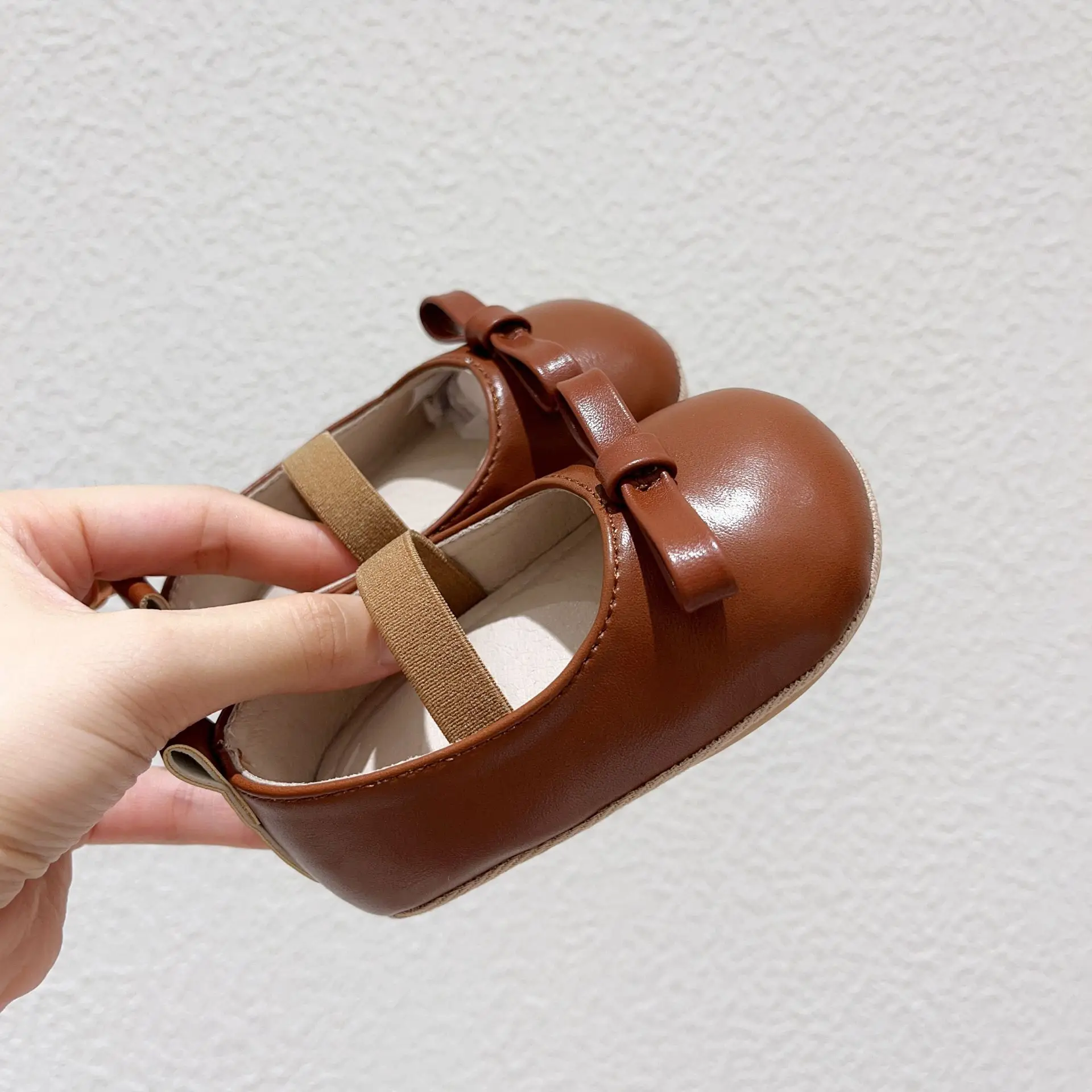 Korean Girls Leather Slip-On Shoes All Colors — feature 14