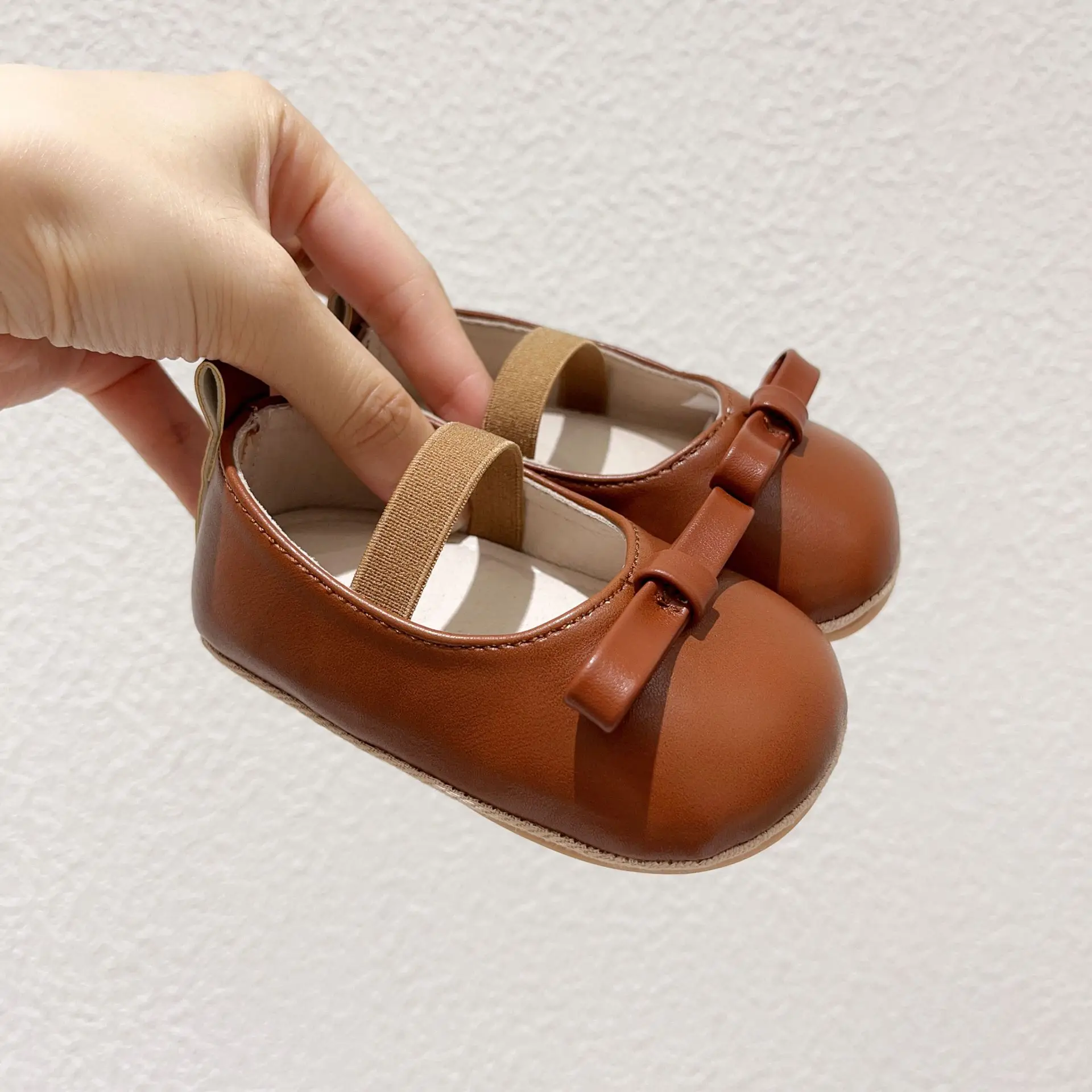 Korean Girls Leather Slip-On Shoes All Colors — feature 17