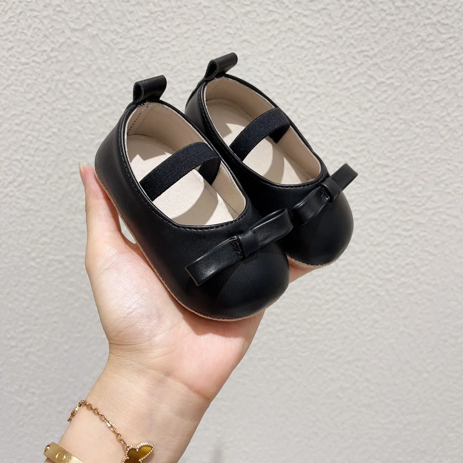 Korean Girls Leather Slip-On Shoes All Colors — feature 21