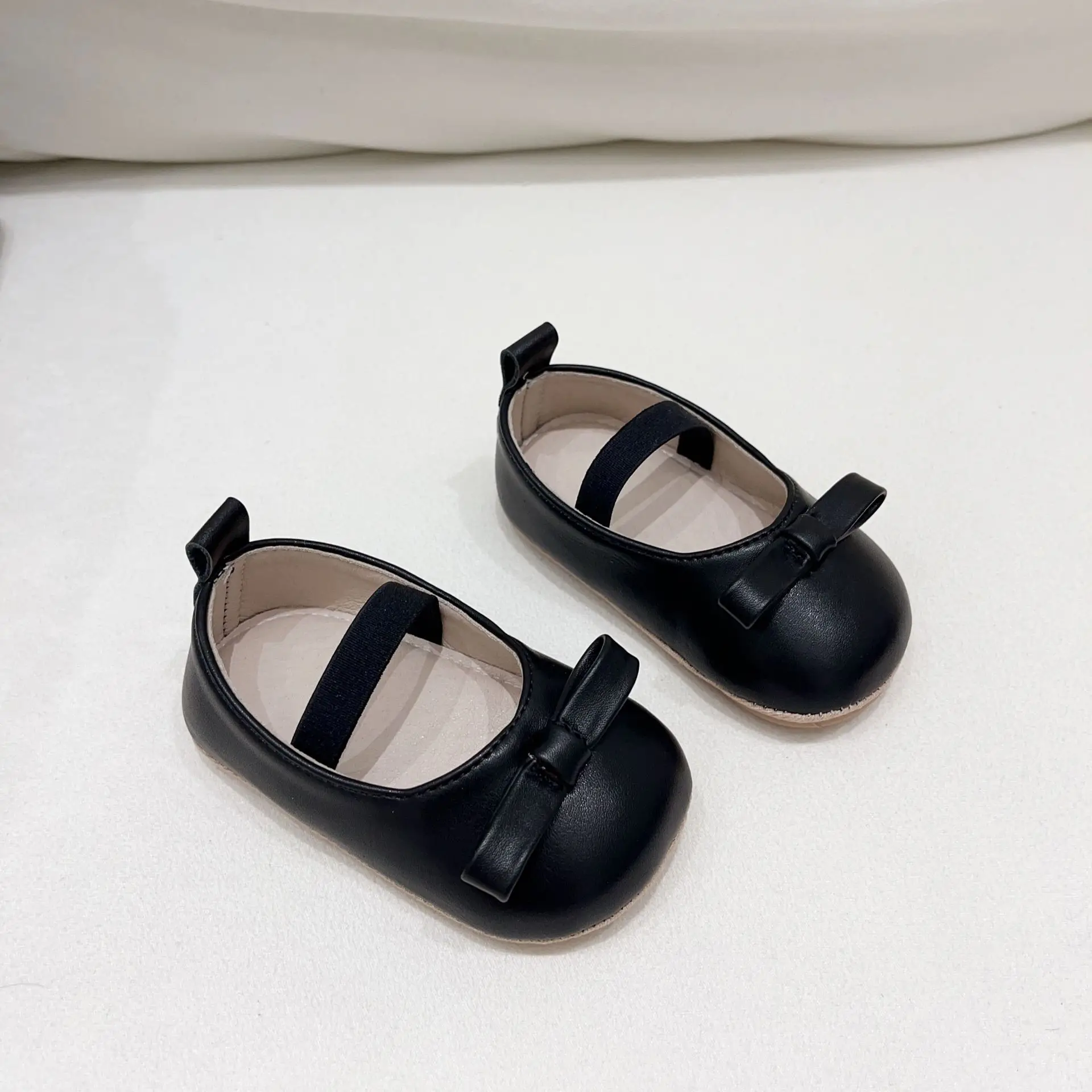Korean Girls Leather Slip-On Shoes All Colors — feature 22