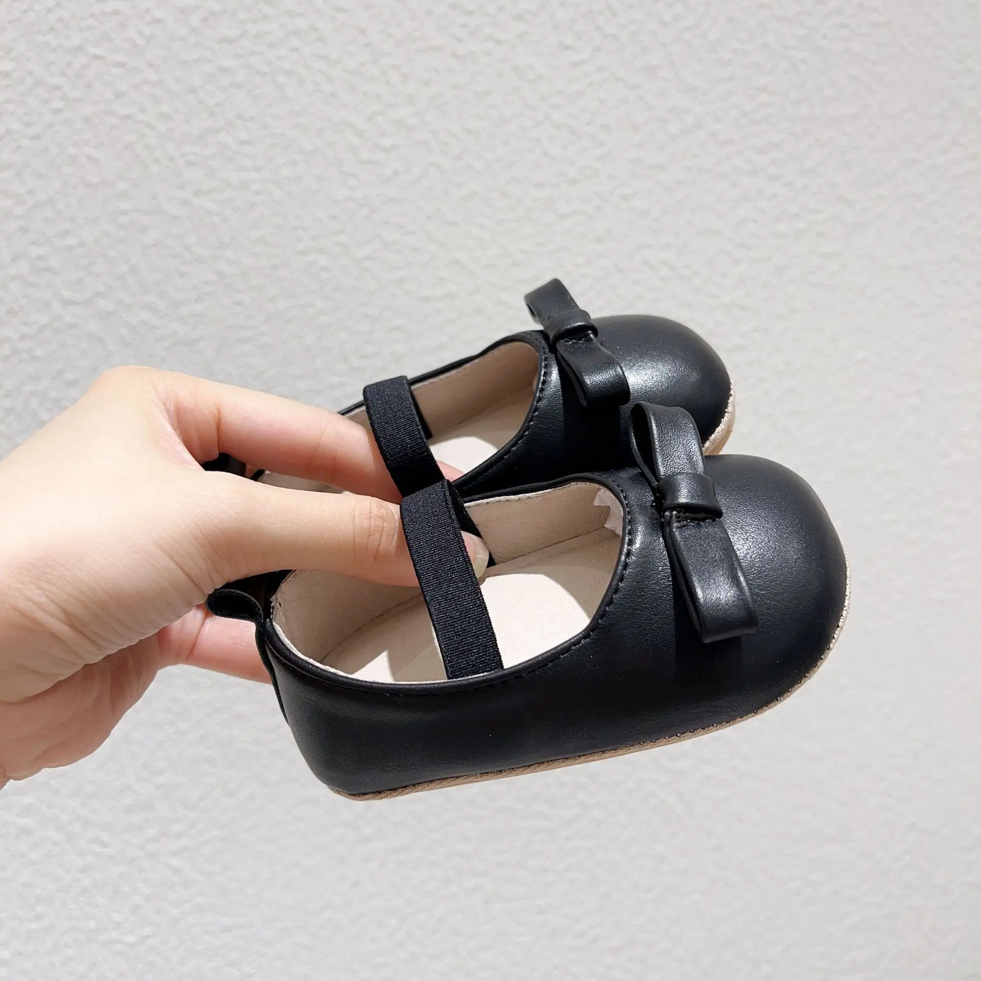 Korean Girls Leather Slip-On Shoes All Colors — feature 24
