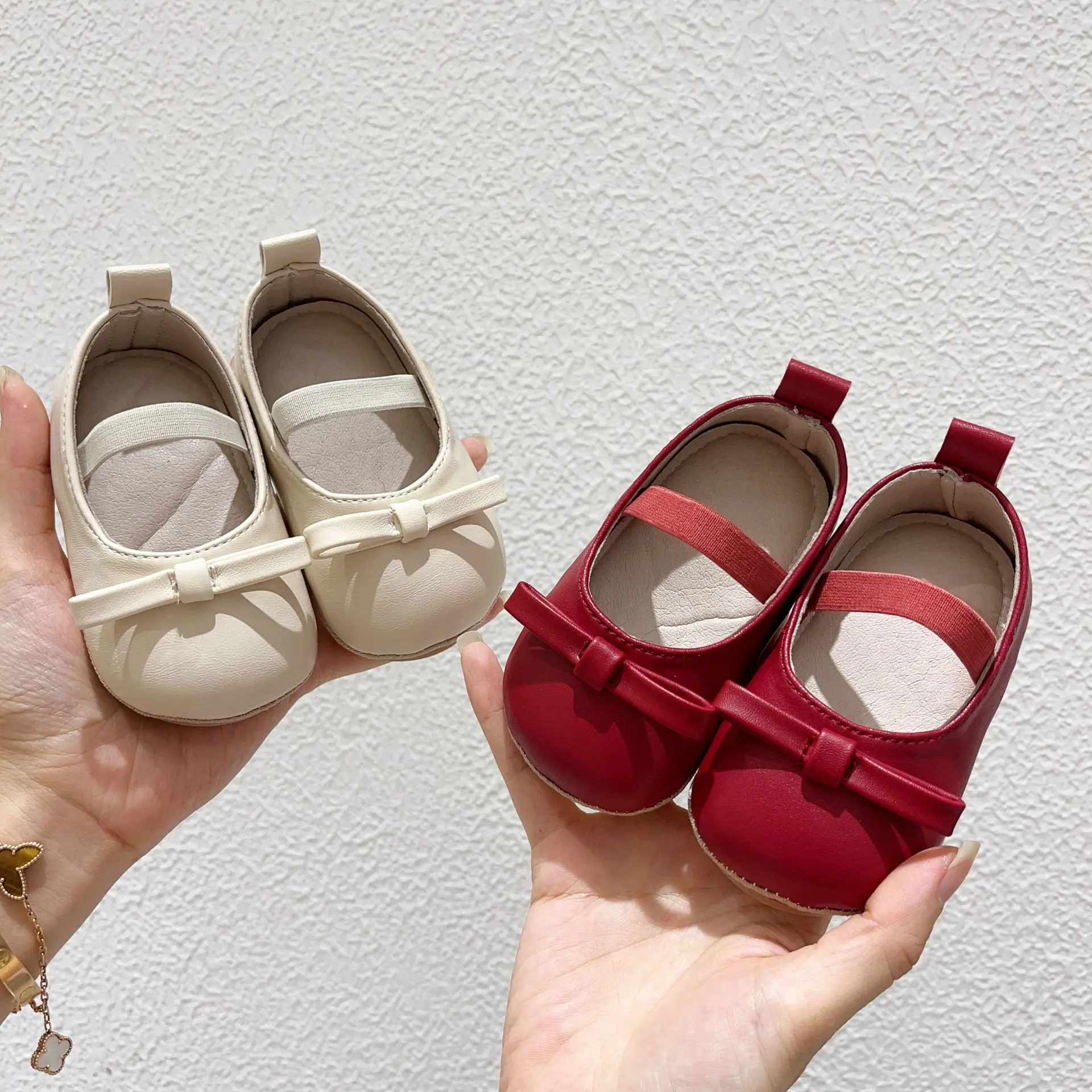 Korean Girls Leather Slip-On Shoes All Colors — feature 32