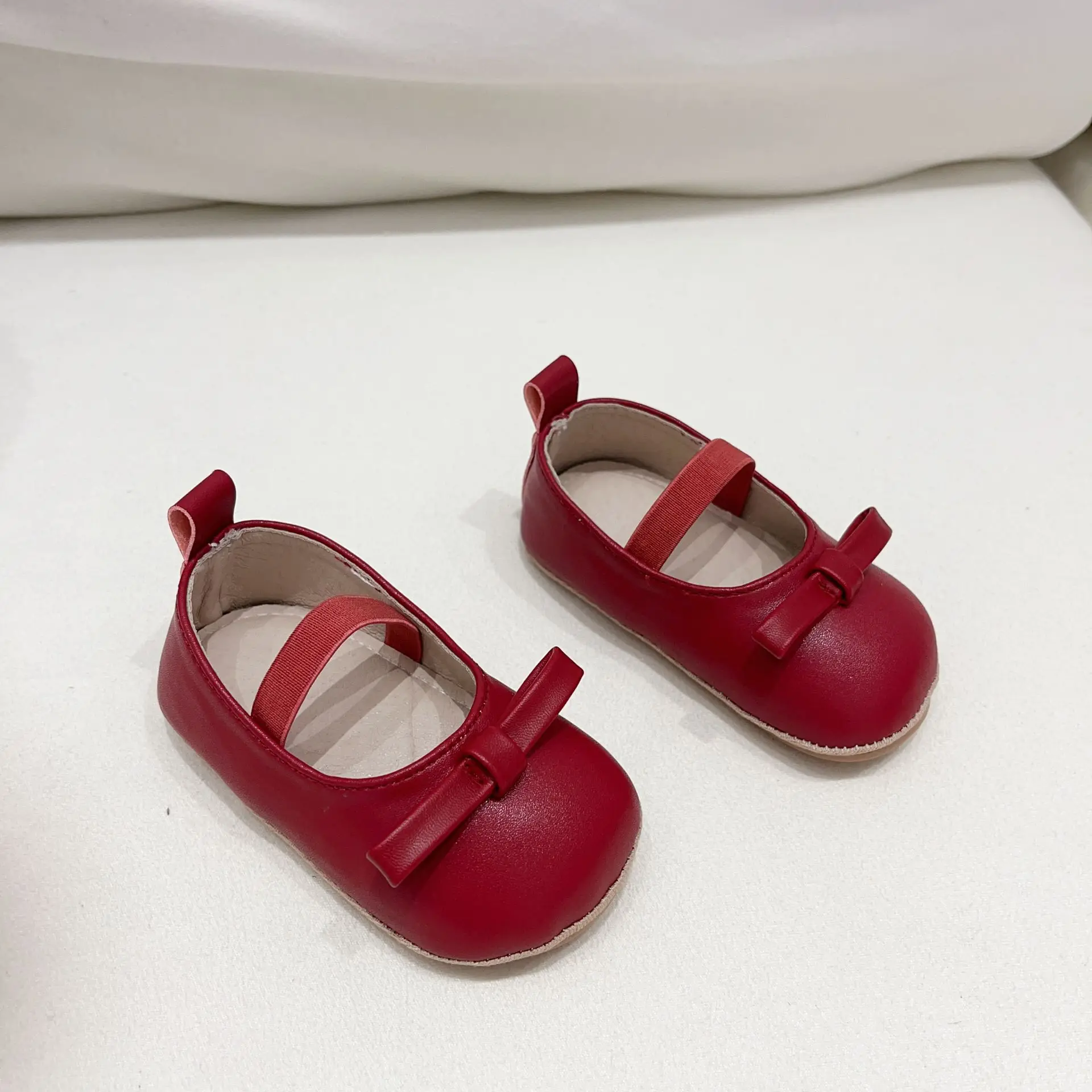Korean Girls Leather Slip-On Shoes All Colors — feature 7