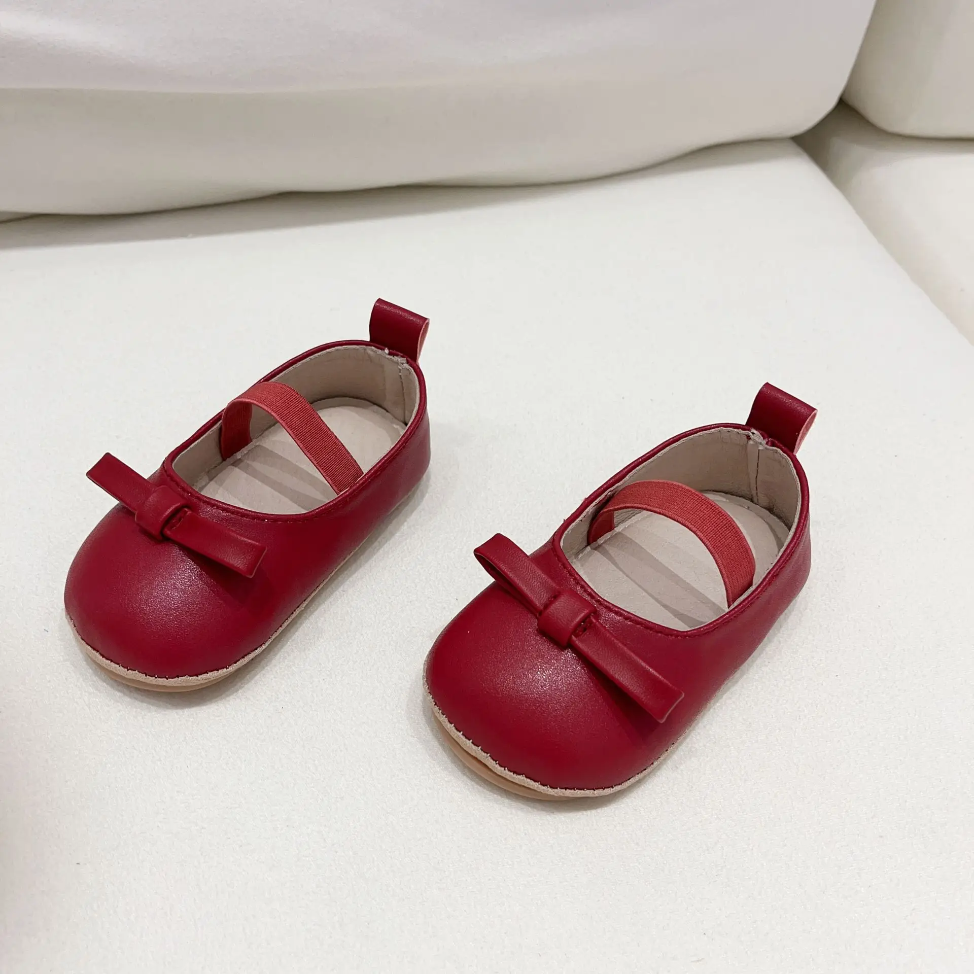 Korean Girls Leather Slip-On Shoes All Colors — feature 8