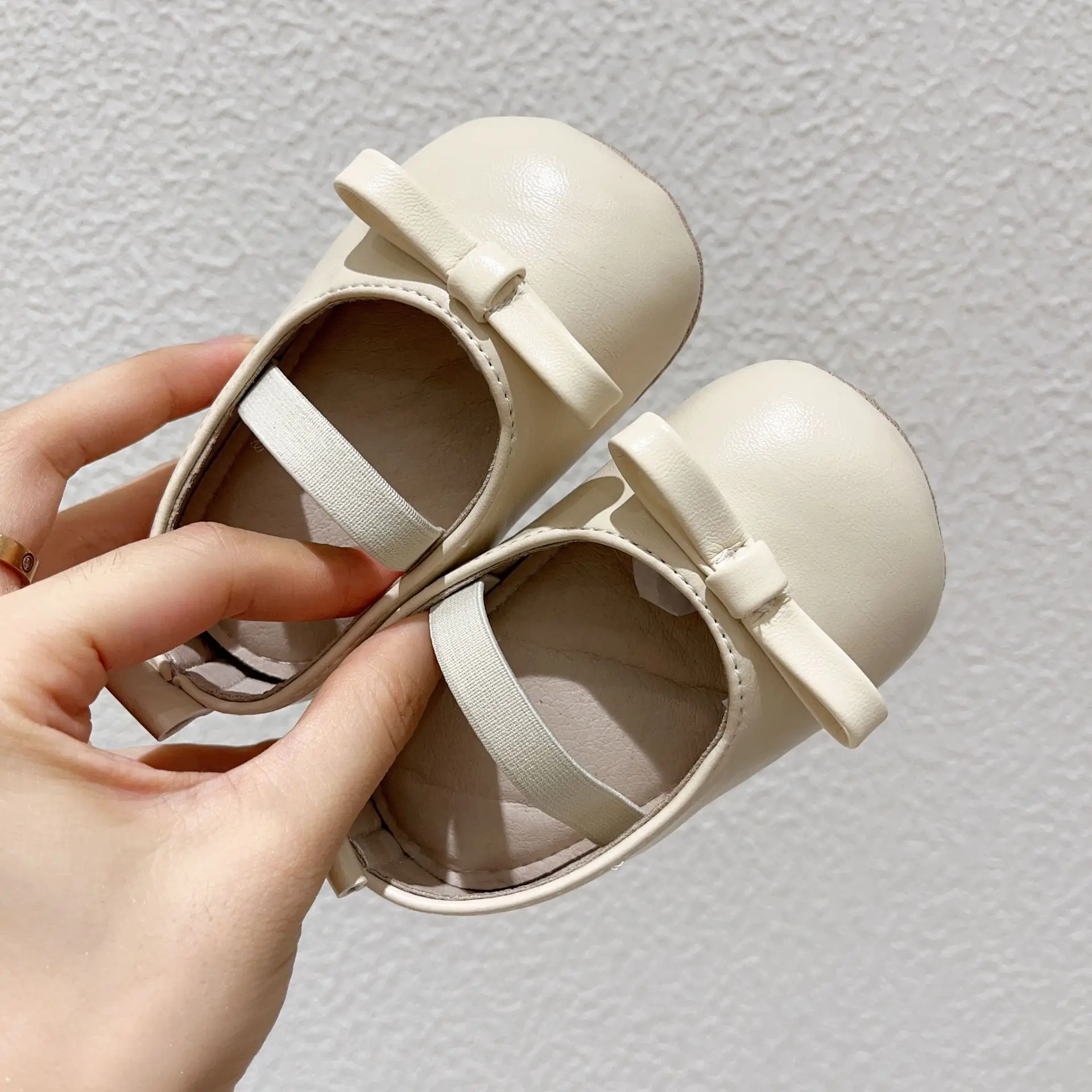 Korean Girls Leather Slip-On Shoes All Colors