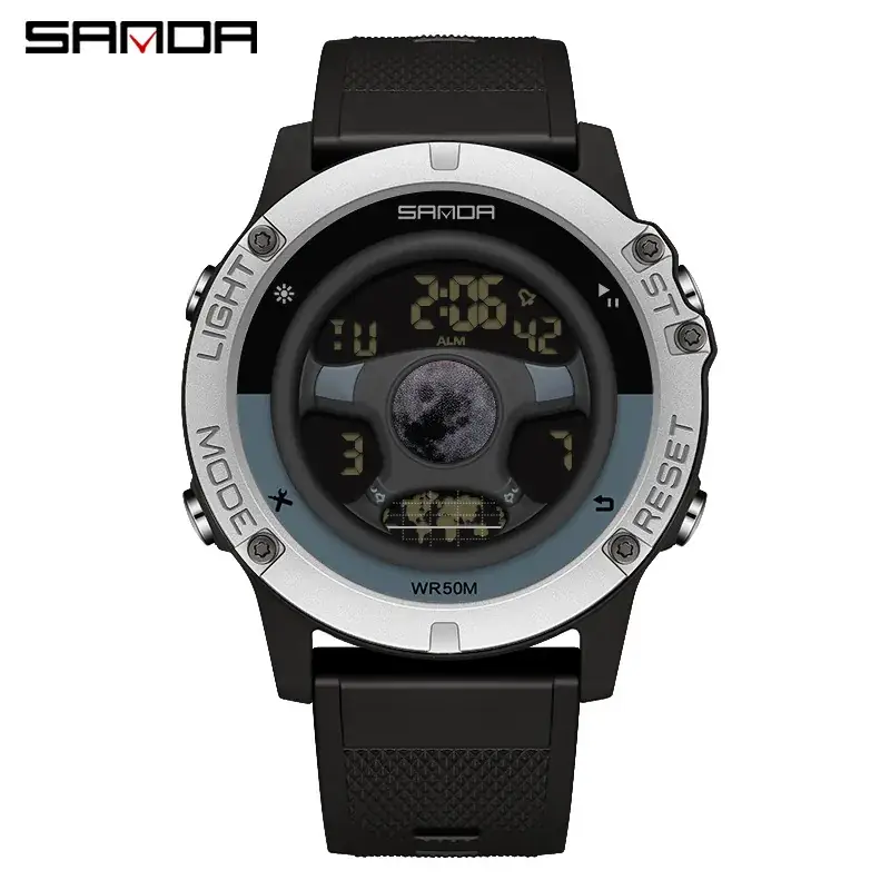 Sanda Multi-Functional LED Digital Watch for Men