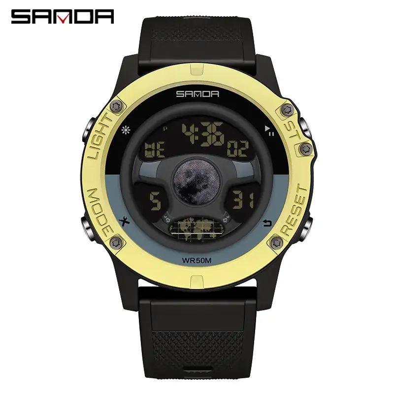 Sanda Multi-Functional LED Digital Watch for Men