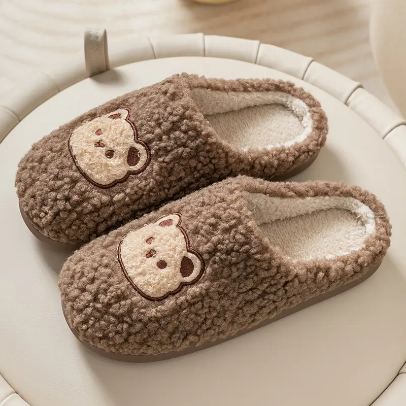 Cotton Slippers for Men, Winter 2026 New Model, Home Use, Warm, Non-Slip, Indoor Home, Winter Home Wool Slippers for Men - Image 8