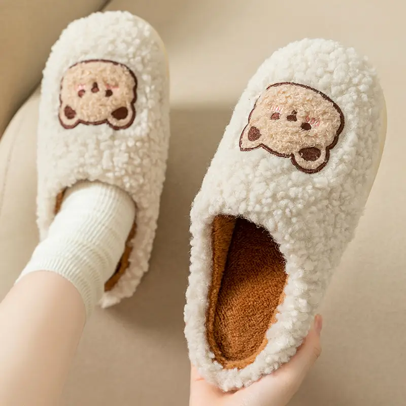 Cotton Slippers for Men, Winter 2026 New Model, Home Use, Warm, Non-Slip, Indoor Home, Winter Home Wool Slippers for Men - Image 3