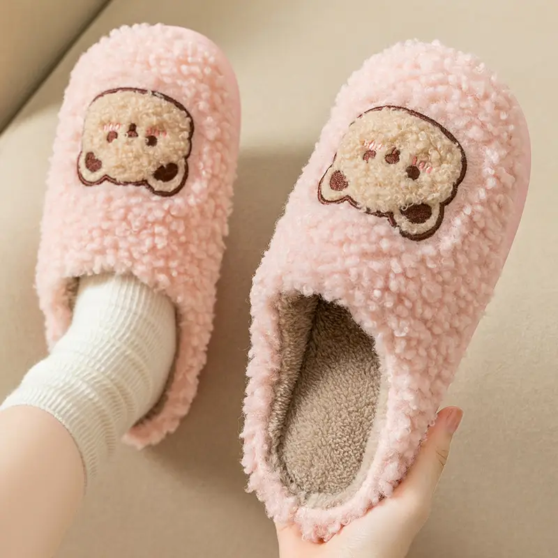 Cotton Slippers for Men, Winter 2026 New Model, Home Use, Warm, Non-Slip, Indoor Home, Winter Home Wool Slippers for Men - Image 4