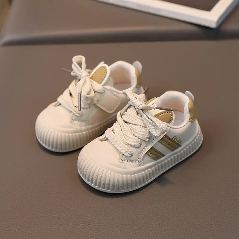 Baby Walking Shoes White Anti-Kick Casual