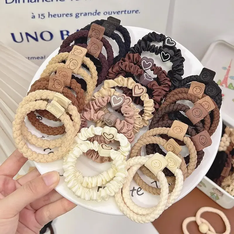 Black Braided Hair Bands Set for Women - Image 6