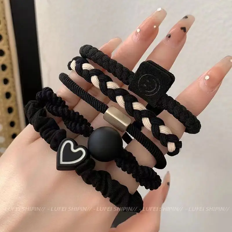 Black Braided Hair Bands Set for Women — feature 3