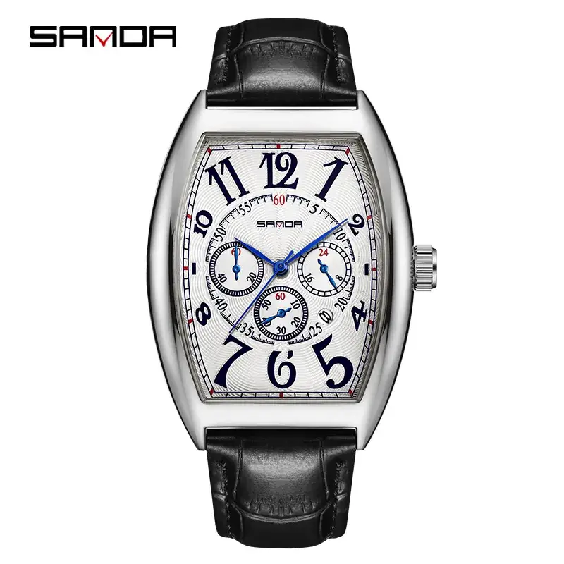Sanda Men's Quartz Watch with Calendar Belt - Image 9