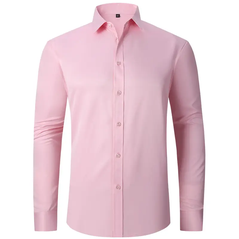 Men's Lavender Formal Shirt No Iron Anti Wrinkle Business — feature 14
