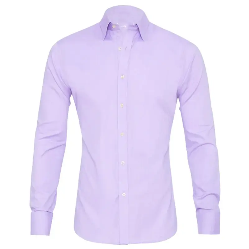 Men's Lavender Formal Shirt No Iron Anti Wrinkle Business — feature 16